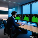 보안 컨설턴트의 전문성 향상을 위한 도서 추천 - A modern cybersecurity consultant workspace featuring multiple high-resolution monitors displaying r...