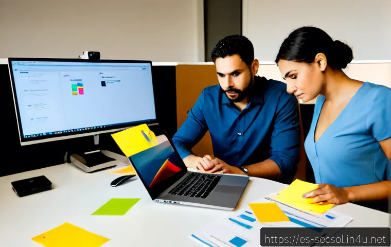보안 컨설팅 사례 기반 문제 해결 연습 - Photorealistic cybersecurity consulting workshop in a modern Spanish office, diverse Hispanic profes...
